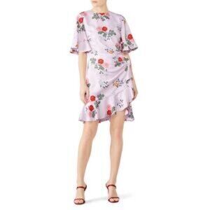 Keepsake the Label Pretty One Mini Dress Purple Floral Size Small